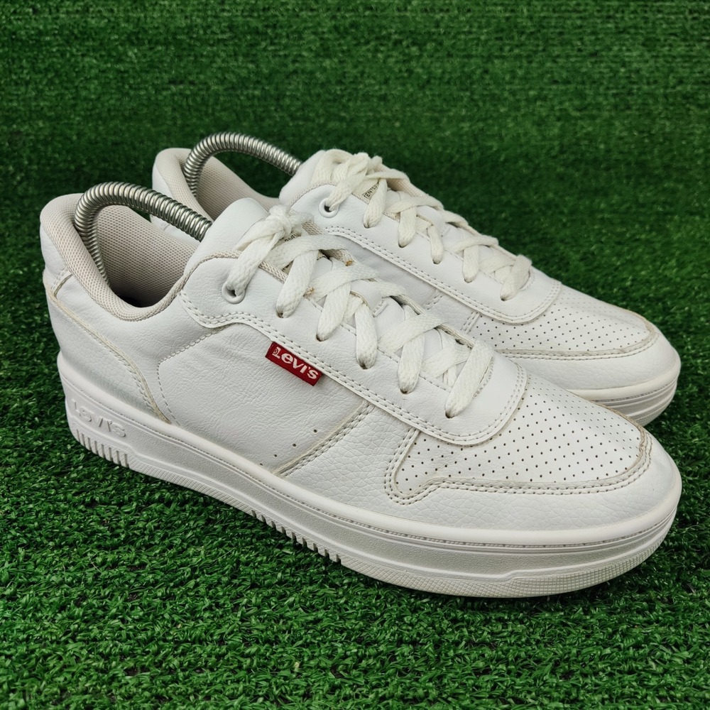 Levi's Sneakers Womens 7.5 White 520702W931 Low Top Casual Court Shoes